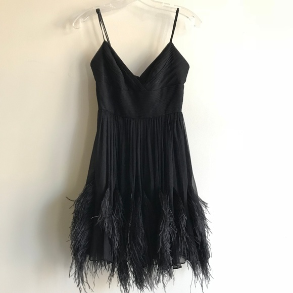 bcbg feather dress